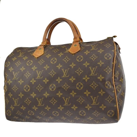 Louis Vuitton Speedy Duffle 35 Brown Canvas Monogram - Picture 3 of 10